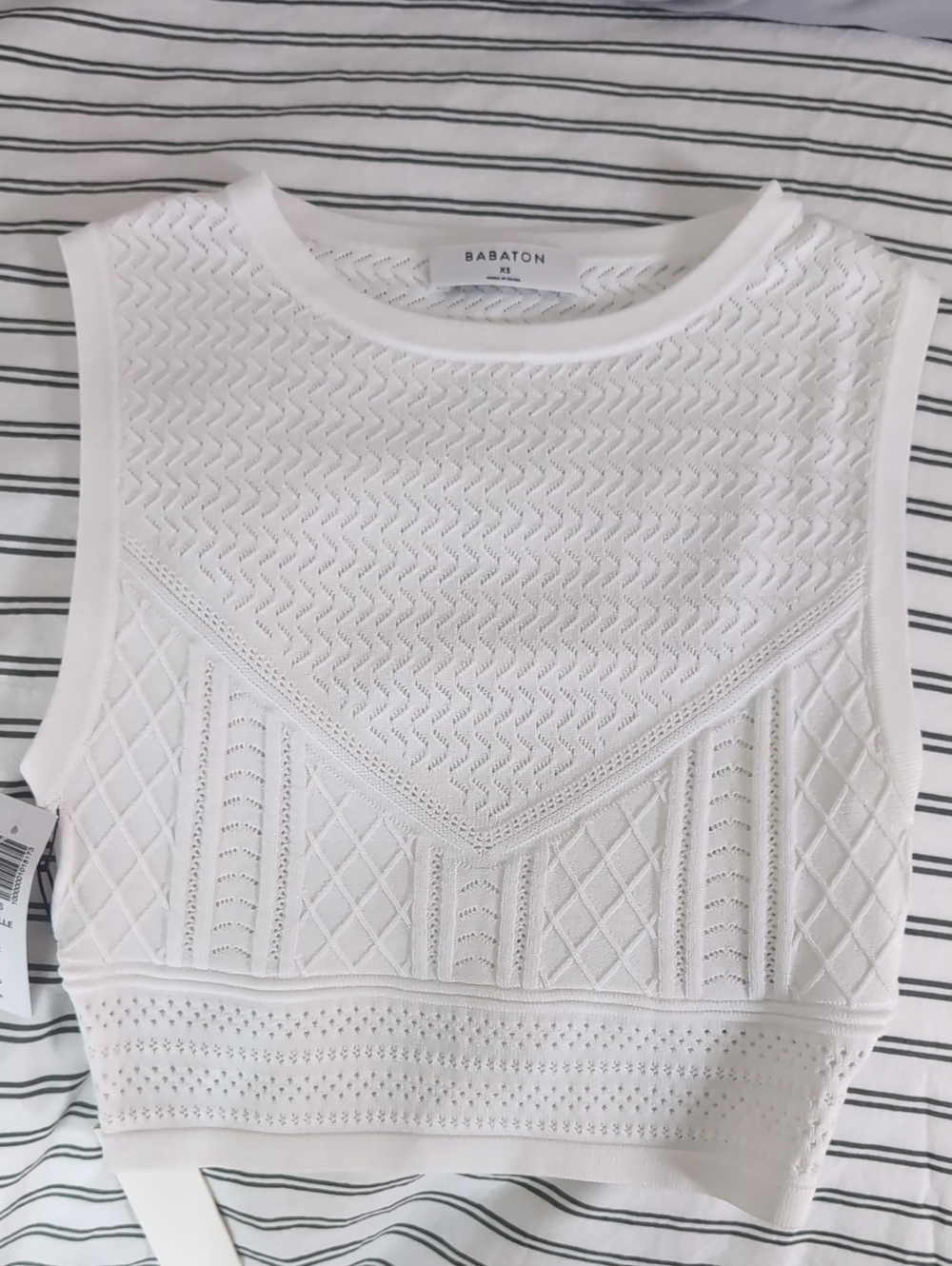 Babaton Pointelle Cropped Tank